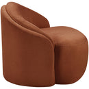  Manufacturer Color_Cognac -- Caspian Cognac Chenille Fabric Upholstered Chair IMAGE 4