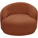  Manufacturer Color_Cognac -- Caspian Cognac Chenille Fabric Upholstered Chair IMAGE 6