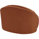  Meridian Caspian Cognac Chenille Fabric Upholstered Chair IMAGE 7