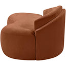  Manufacturer Color_Cognac -- Caspian 79" Cognac Chenille Fabric Upholstered Loveseat IMAGE 10