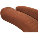  Manufacturer Color_Cognac -- Caspian 79" Cognac Chenille Fabric Upholstered Loveseat IMAGE 13