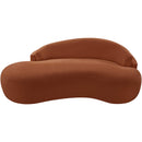  Meridian Caspian 79" Cognac Chenille Fabric Upholstered Loveseat IMAGE 6