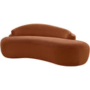  Manufacturer Color_Cognac -- Caspian 79" Cognac Chenille Fabric Upholstered Loveseat IMAGE 8