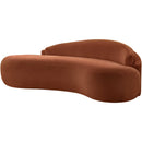  Manufacturer Color_Cognac -- Caspian 79" Cognac Chenille Fabric Upholstered Loveseat IMAGE 9