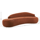  Manufacturer Color_Cognac -- Caspian 101" Cognac Chenille Fabric Upholstered Sofa IMAGE 20