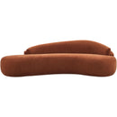  Manufacturer Color_Cognac -- Caspian 101" Cognac Chenille Fabric Upholstered Sofa IMAGE 5