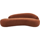  Manufacturer Color_Cognac -- Caspian 101" Cognac Chenille Fabric Upholstered Sofa IMAGE 6