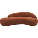  Manufacturer Color_Cognac -- Caspian 101" Cognac Chenille Fabric Upholstered Sofa IMAGE 7