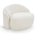  Manufacturer Color_Cream -- Caspian Cream Chenille Fabric Upholstered Chair IMAGE 1
