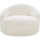  Manufacturer Color_Cream -- Caspian Cream Chenille Fabric Upholstered Chair IMAGE 3