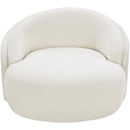  Manufacturer Color_Cream -- Caspian Cream Chenille Fabric Upholstered Chair IMAGE 6