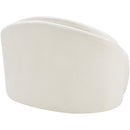  Manufacturer Color_Cream -- Caspian Cream Chenille Fabric Upholstered Chair IMAGE 7