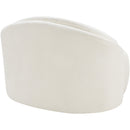  Meridian Caspian Cream Chenille Fabric Upholstered Chair IMAGE 7