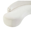  Manufacturer Color_Cream -- Caspian 79" Cream Chenille Fabric Upholstered Loveseat IMAGE 15