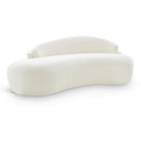  Manufacturer Color_Cream -- Caspian 79" Cream Chenille Fabric Upholstered Loveseat IMAGE 1