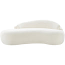  Meridian Caspian 79" Cream Chenille Fabric Upholstered Loveseat IMAGE 3