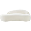  Manufacturer Color_Cream -- Caspian 79" Cream Chenille Fabric Upholstered Loveseat IMAGE 3