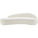  Manufacturer Color_Cream -- Caspian 101" Cream Chenille Fabric Upholstered Sofa IMAGE 6