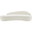  Meridian Caspian 101" Cream Chenille Fabric Upholstered Sofa IMAGE 6