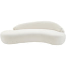  Manufacturer Color_Cream -- Caspian 101" Cream Chenille Fabric Upholstered Sofa IMAGE 7