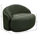  Manufacturer Color_Green -- Caspian Green Chenille Fabric Upholstered Chair IMAGE 14