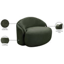  Manufacturer Color_Green -- Caspian Green Chenille Fabric Upholstered Chair IMAGE 15