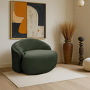  Manufacturer Color_Green -- Caspian Green Chenille Fabric Upholstered Chair IMAGE 2