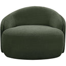  Manufacturer Color_Green -- Caspian Green Chenille Fabric Upholstered Chair IMAGE 3