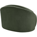  Meridian Caspian Green Chenille Fabric Upholstered Chair IMAGE 8