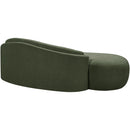  Meridian Caspian 79" Green Chenille Fabric Upholstered Loveseat IMAGE 10