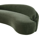  Manufacturer Color_Green -- Caspian 79" Green Chenille Fabric Upholstered Loveseat IMAGE 11