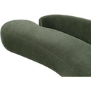  Meridian Caspian 79" Green Chenille Fabric Upholstered Loveseat IMAGE 13