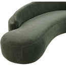  Manufacturer Color_Green -- Caspian 79" Green Chenille Fabric Upholstered Loveseat IMAGE 14