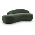  Manufacturer Color_Green -- Caspian 79" Green Chenille Fabric Upholstered Loveseat IMAGE 1