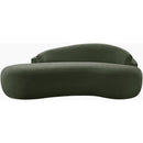  Manufacturer Color_Green -- Caspian 79" Green Chenille Fabric Upholstered Loveseat IMAGE 3