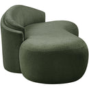  Manufacturer Color_Green -- Caspian 79" Green Chenille Fabric Upholstered Loveseat IMAGE 4