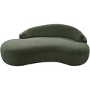  Manufacturer Color_Green -- Caspian 79" Green Chenille Fabric Upholstered Loveseat IMAGE 6