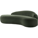  Manufacturer Color_Green -- Caspian 79" Green Chenille Fabric Upholstered Loveseat IMAGE 7