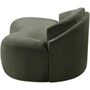  Manufacturer Color_Green -- Caspian 79" Green Chenille Fabric Upholstered Loveseat IMAGE 8