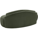  Manufacturer Color_Green -- Caspian 79" Green Chenille Fabric Upholstered Loveseat IMAGE 9