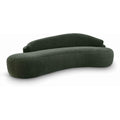  Manufacturer Color_Green -- Caspian 101" Green Chenille Fabric Upholstered Sofa IMAGE 1