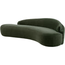  Manufacturer Color_Green -- Caspian 101" Green Chenille Fabric Upholstered Sofa IMAGE 8
