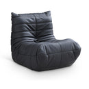  Meridian Relax Black Vegan Leather Upholstered Chair IMAGE 1