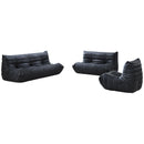  Meridian Relax Black Vegan Leather Upholstered Chair IMAGE 8