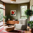  Meridian Relax Cream Vegan Leather Upholstered Chair IMAGE 2