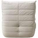  Meridian Relax Cream Vegan Leather Upholstered Chair IMAGE 5