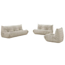  Meridian Relax Cream Vegan Leather Upholstered Chair IMAGE 8