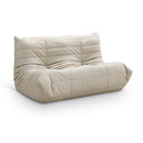  Meridian Relax 54.75" Cream Vegan Leather Upholstered Loveseat IMAGE 1