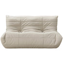  Manufacturer Color_Cream -- Relax 54.75" Cream Vegan Leather Upholstered Loveseat IMAGE 3