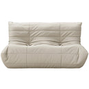  Meridian Relax 54.75" Cream Vegan Leather Upholstered Loveseat IMAGE 3